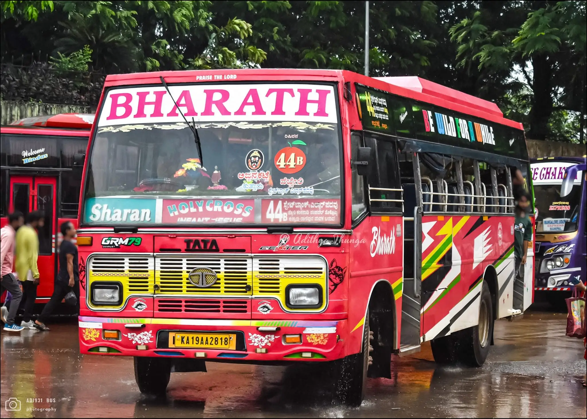 Bus number 44B to Swamy Koragajja Aadisthala Kuthar